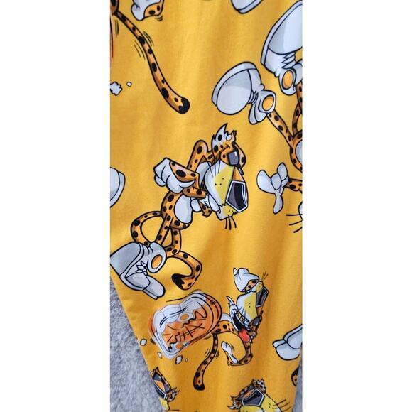 Cheetos Pajama Lounge Sleep Pants Chester Cheetah Orange Drawstring Small 28 30 - Picture 2 of 3
